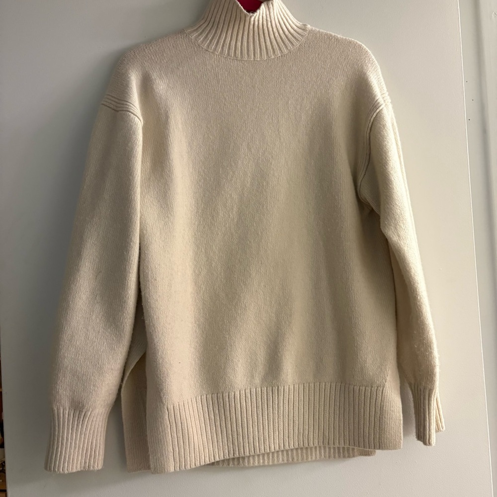 H&M Soft Cream Turtleneck Sweater